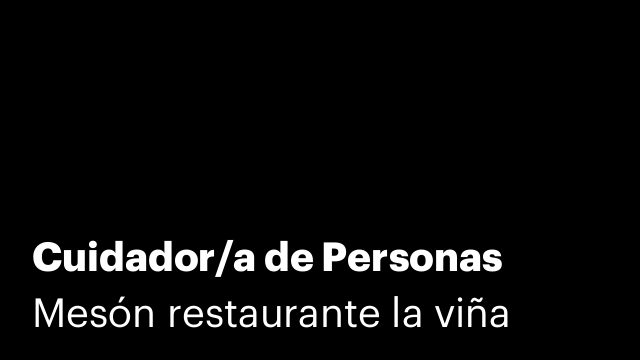 Cuidador/a de Personas