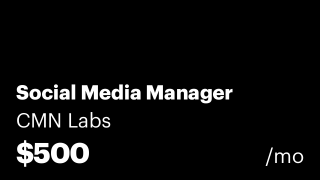 Social Media Manager