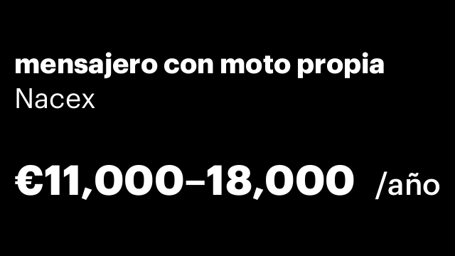 mensajero con moto propia