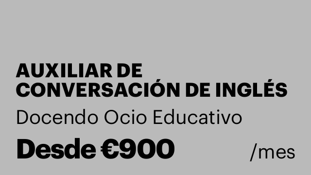 AUXILIAR DE CONVERSACIÓN DE INGLÉS NATIVO