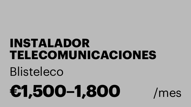 INSTALADOR TELECOMUNICACIONES
