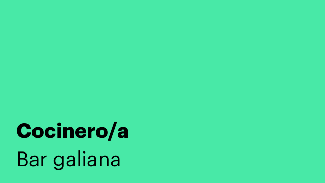 Cocinero/a