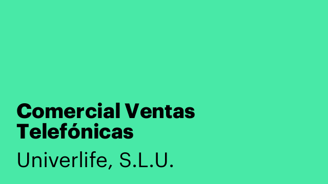Comercial Ventas Telefónicas