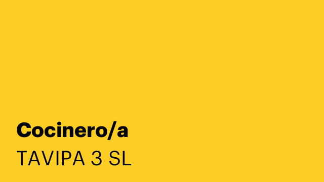 Cocinero/a