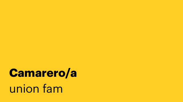 Camarero/a