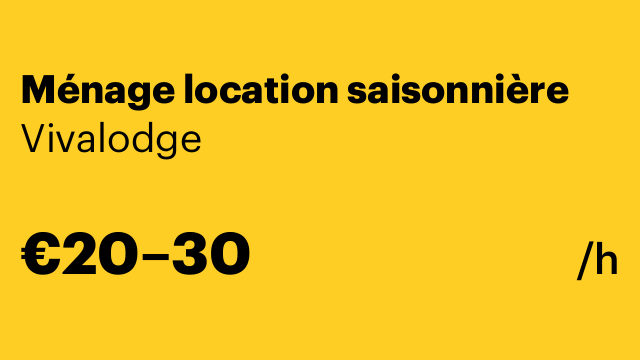 Ménage location saisonnière