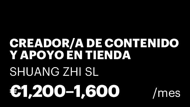 CREADOR/A DE CONTENIDO Y APOYO EN TIENDA