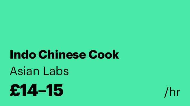 Indo Chinese Cook