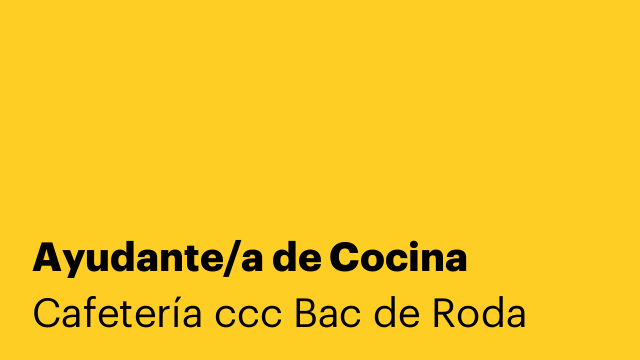 Ayudante/a de Cocina