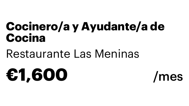 Cocinero/a y Ayudante/a de Cocina