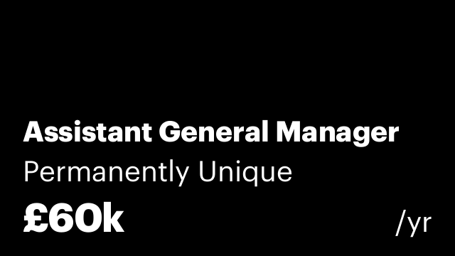 Assistant General Manager