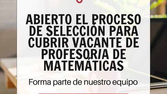 Profesor/a de Matemáticas