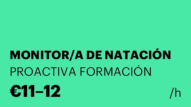 MONITOR/A DE NATACIÓN