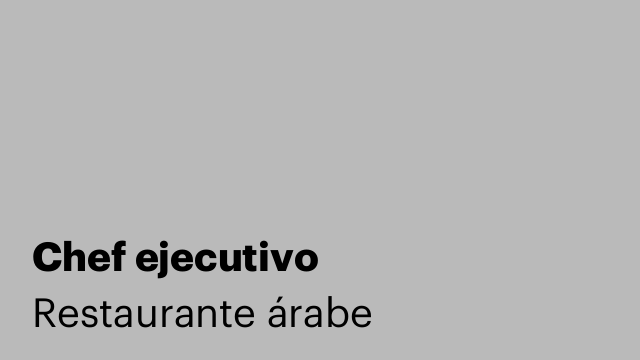 Chef ejecutivo
