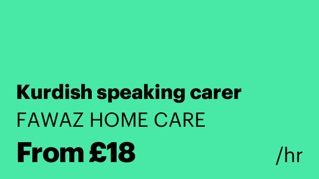 Kurdish speaking carer