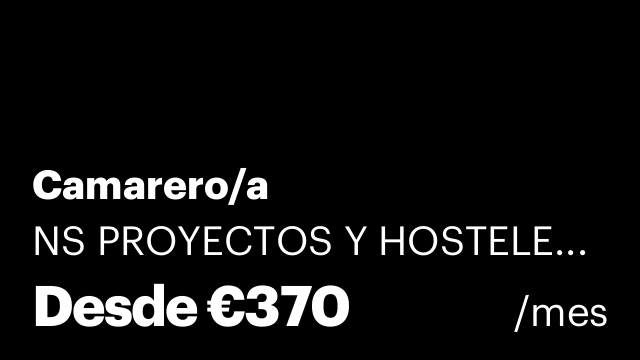 Camarero/a