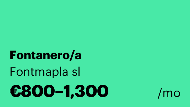 Fontanero/a