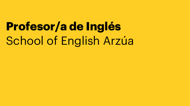 Profesor/a de Inglés