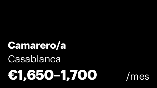Camarero/a