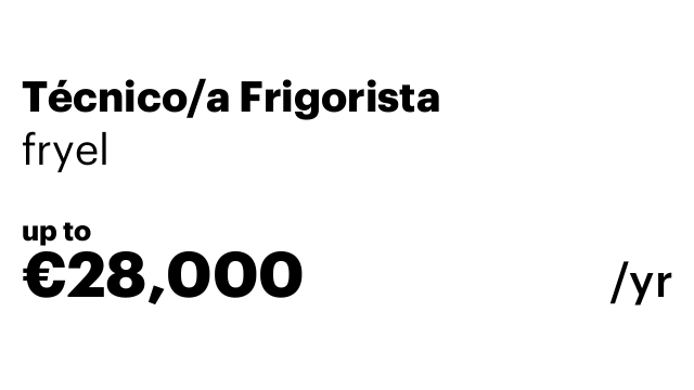 Técnico/a Frigorista