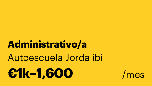 Administrativo/a