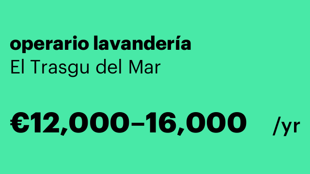 operario lavandería