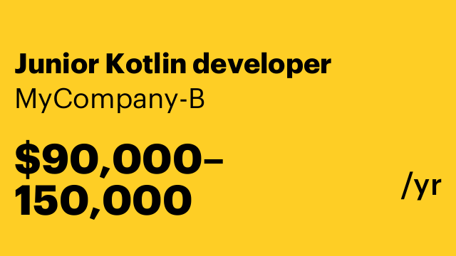 Junior Kotlin developer