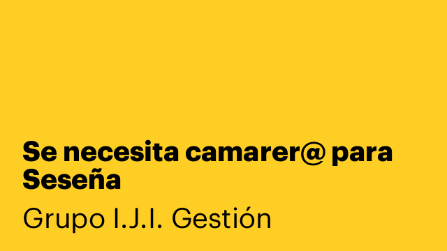 Se necesita camarer@ para Seseña