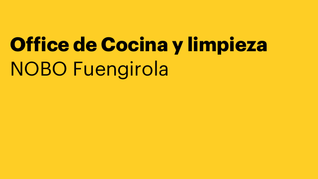 Office de Cocina y limpieza