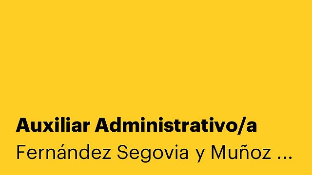 Auxiliar Administrativo/a
