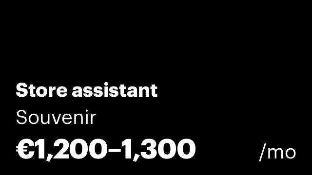 Store assistant