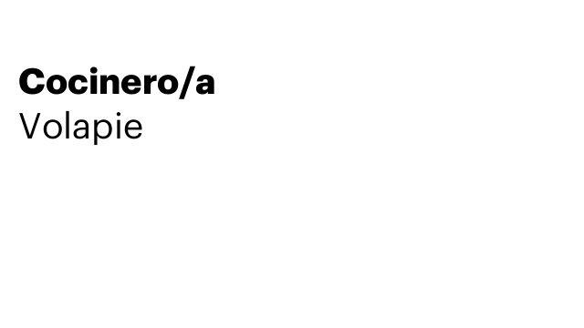 Cocinero/a