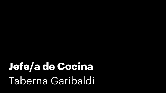 Jefe/a de Cocina