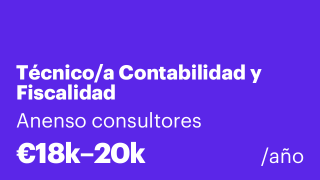 Técnico/a Contabilidad y Fiscalidad