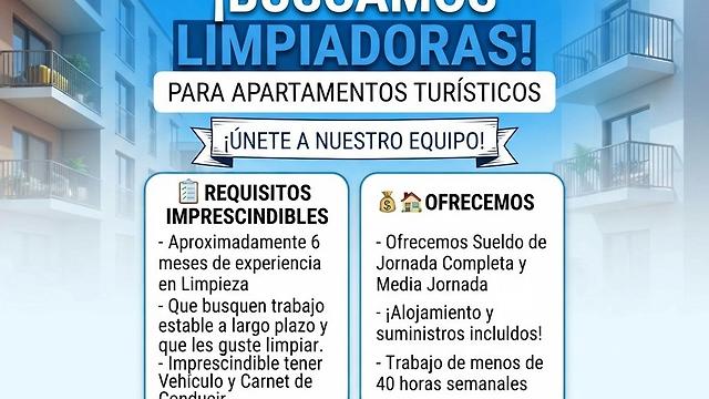Buscamos Limpiadoras y Manitas para Benimantell (Alicante)