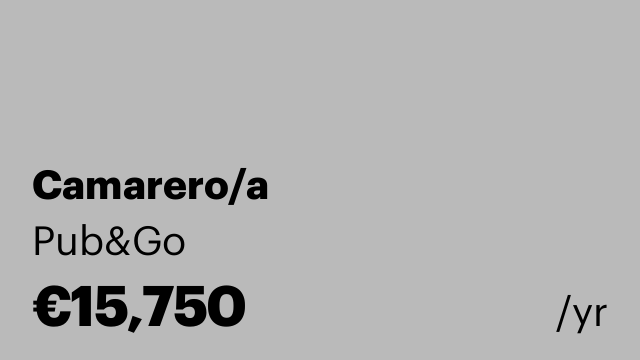 Camarero/a