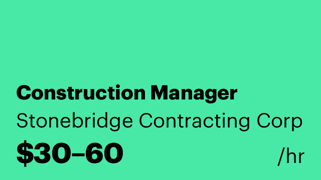 Construction Manager