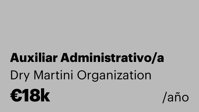 Auxiliar Administrativo/a