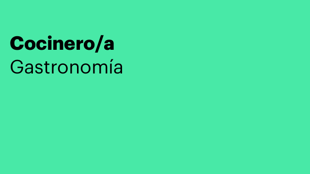 Cocinero/a