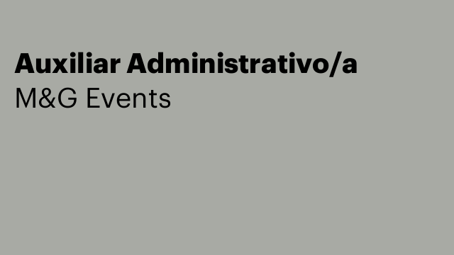 Auxiliar Administrativo/a