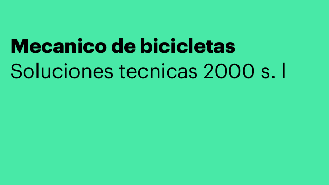 Mecanico de bicicletas