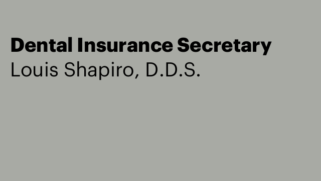 Dental Insurance Secretary