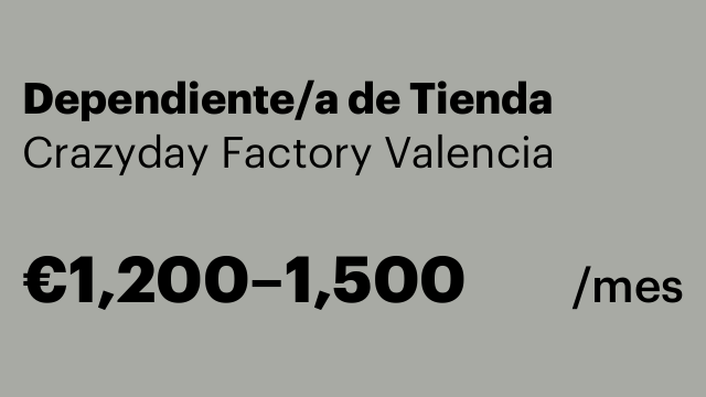 Dependiente/a de Tienda