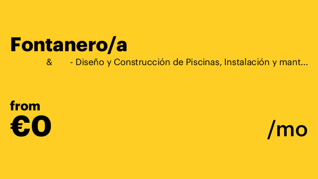 Fontanero/a