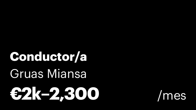 Conductor/a
