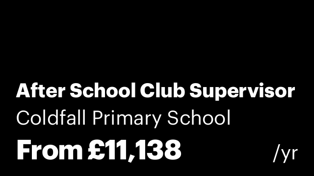 After School Club Supervisor