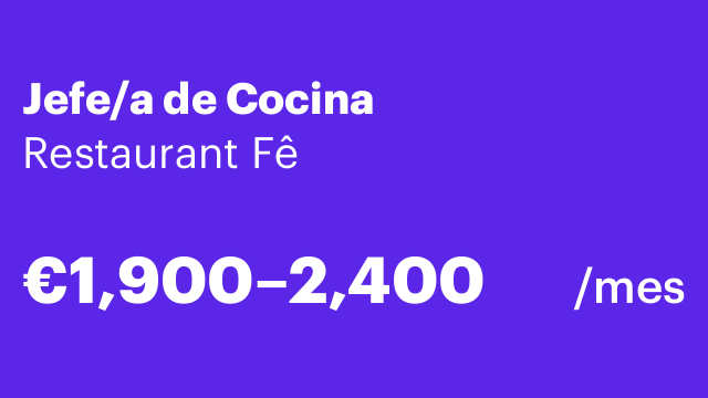 Jefe/a de Cocina