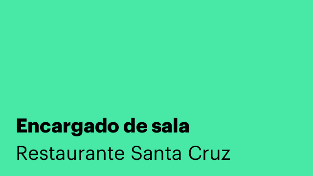 Encargado de sala