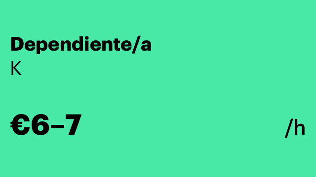 Dependiente/a