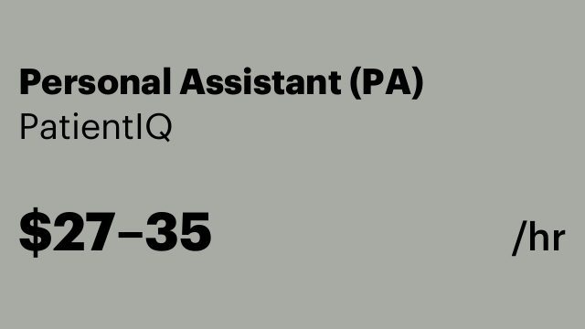Personal Assistant (PA)